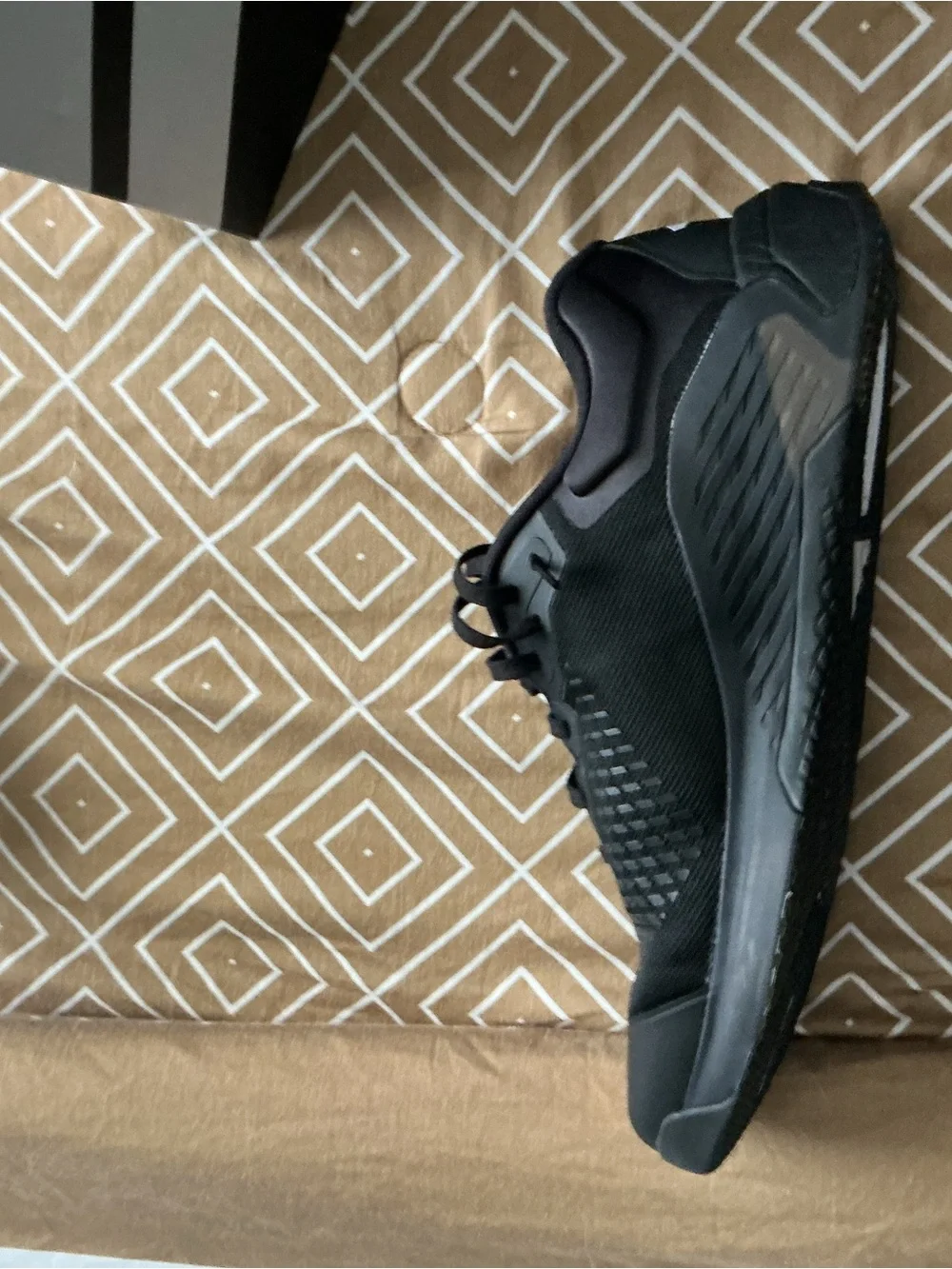 adidas Black Sneakers with White Stripes